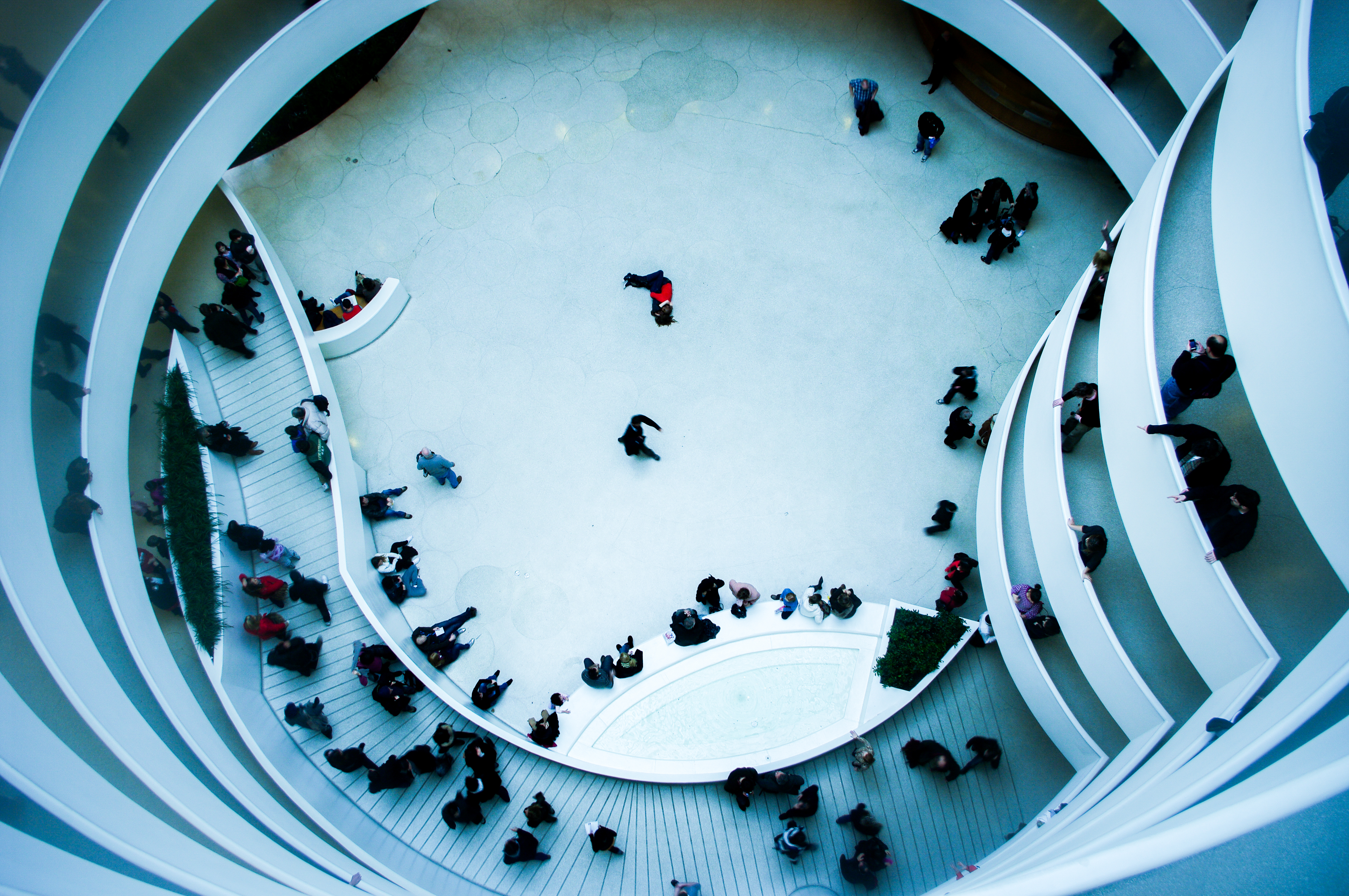Atrium viewed from above