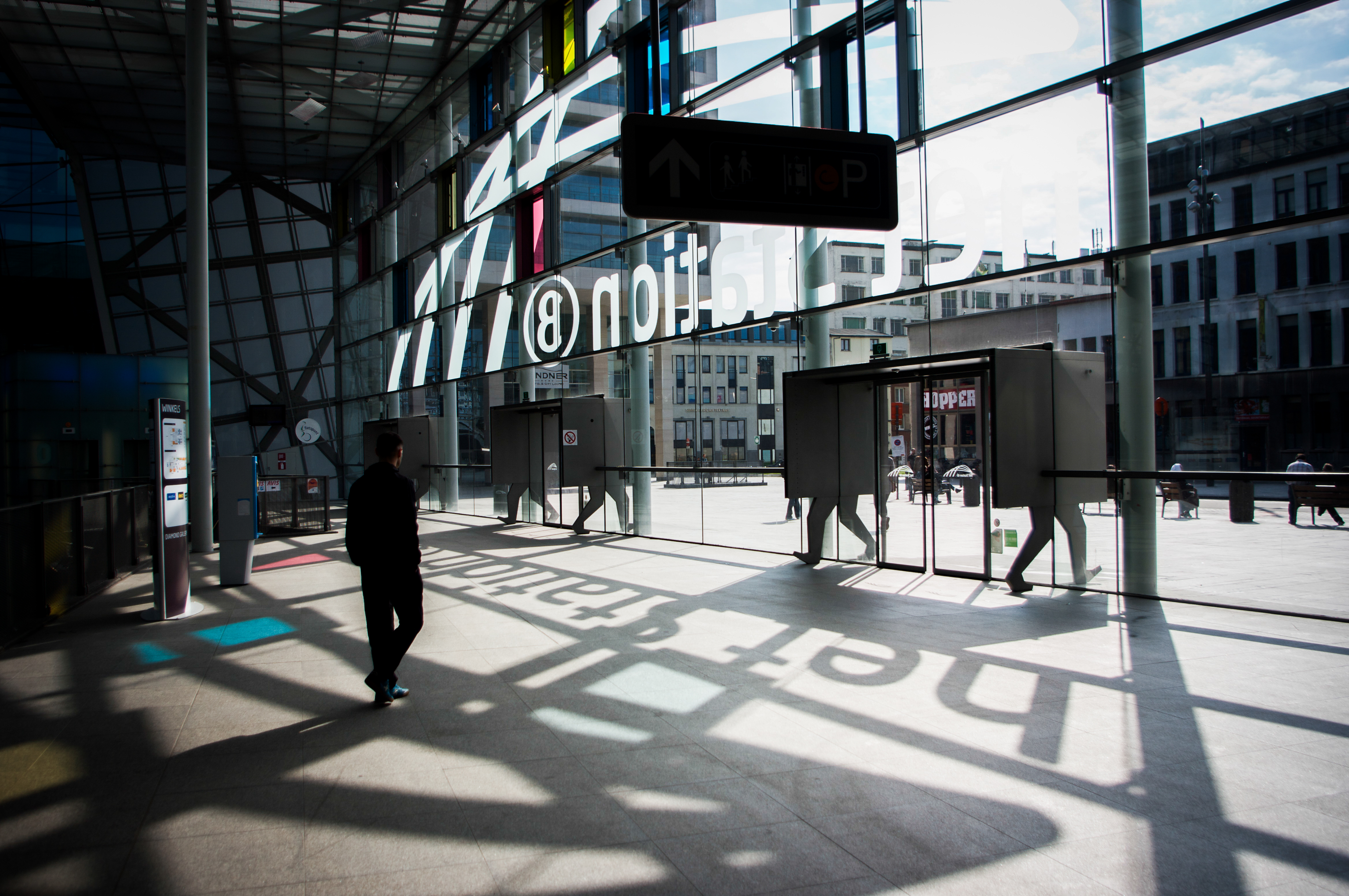 Station shadows / lone person